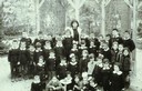 B 4: Photo/ postcard size/ landscape/black and white/ first school class B 4: Photo/ postcard size/ landscape/black and white/ first school class