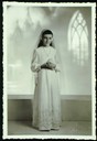 A 2: photo / format carte postale / vertical / noir blanc / Première communion (religion) A 2: photo / format carte postale / vertical / noir blanc / Première communion (religion)