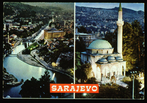 F 8: carte postale / horizontal / couleur / Sarajevo