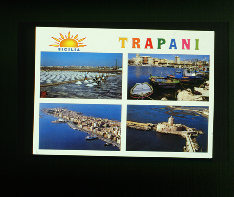 G 5: Postkarte / postkartengross / quer / farbig / Trapani 