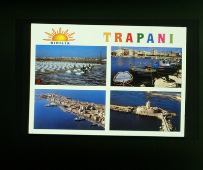 G 5: Postkarte / postkartengross / quer / farbig / Trapani 