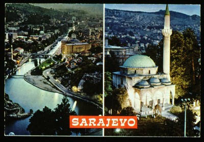 F 8: photo/ postcard size/ landscape/ colour/Sarajevo