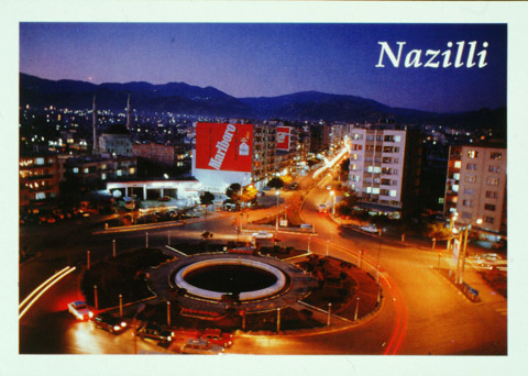 B 2: Cartolina postale/ formato cartolina/ orizzontale/ a colori/ Nazilli